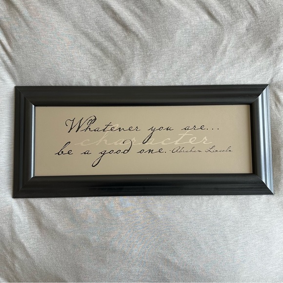 Kindred Hearts Other - Kindred Hearts "Whatever You Are, Be a Good One" Lincoln Quote Framed Art